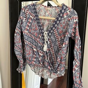 Wrap blouse